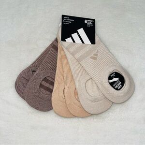 Adidas Women's No-Show Socks - Brown & Tan